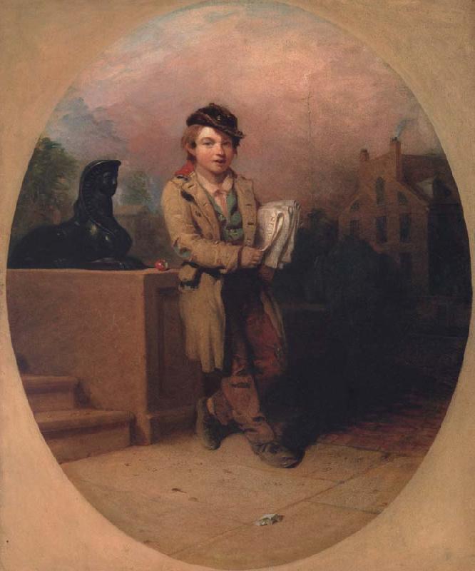 Henry Inman News Boy oil painting picture